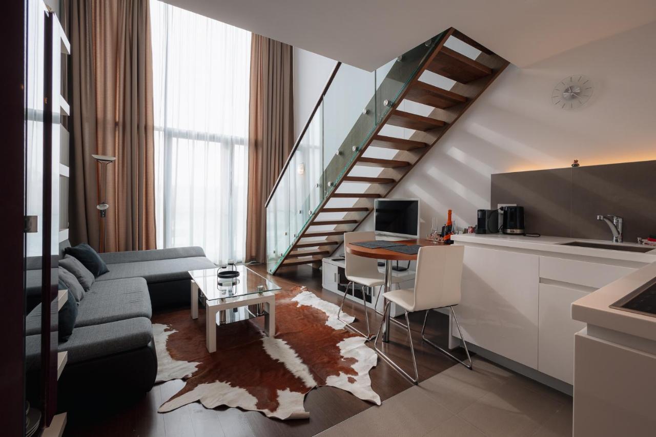 Skau Eurovea Duplex Apartment Danube Exclusive View Free Parking 布拉迪斯拉发 外观 照片